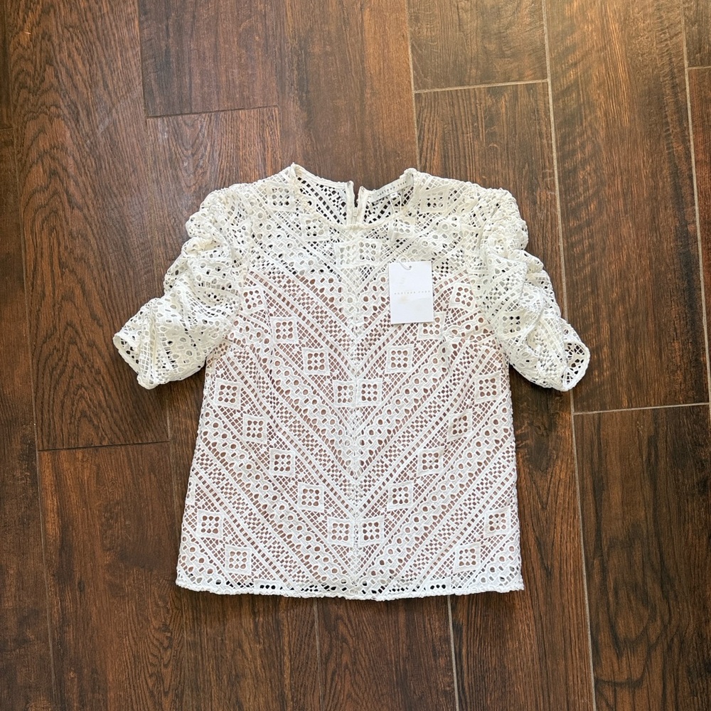 Endless Rose Cream Crochet Blouse
